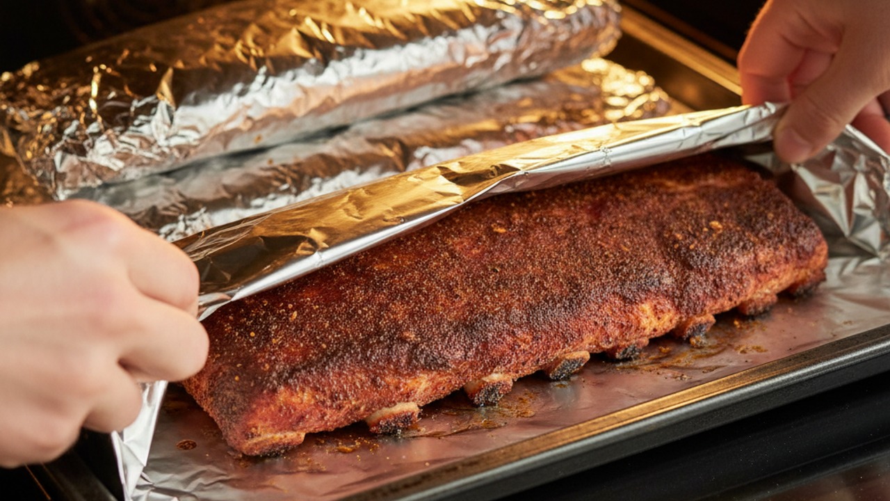 Wrap and bake low and slow
