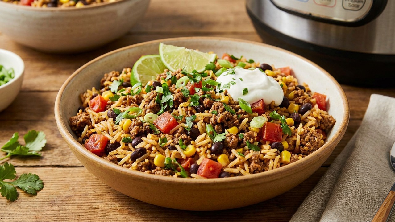 Instant Pot Beef and Rice