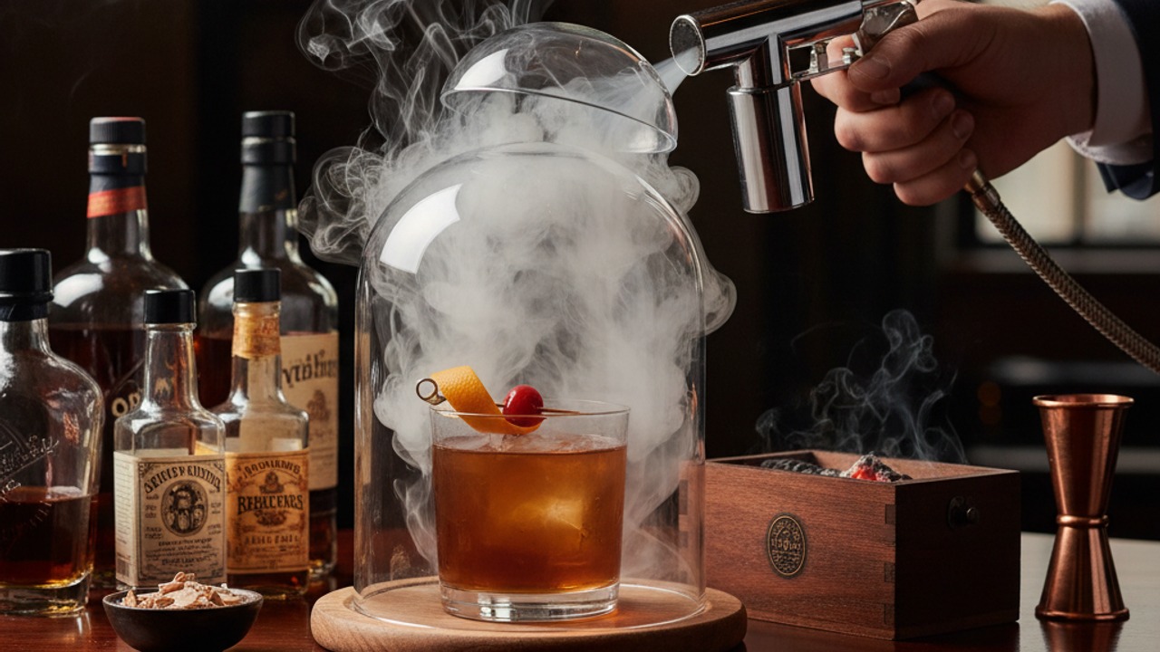 Optional tableside smoke for show