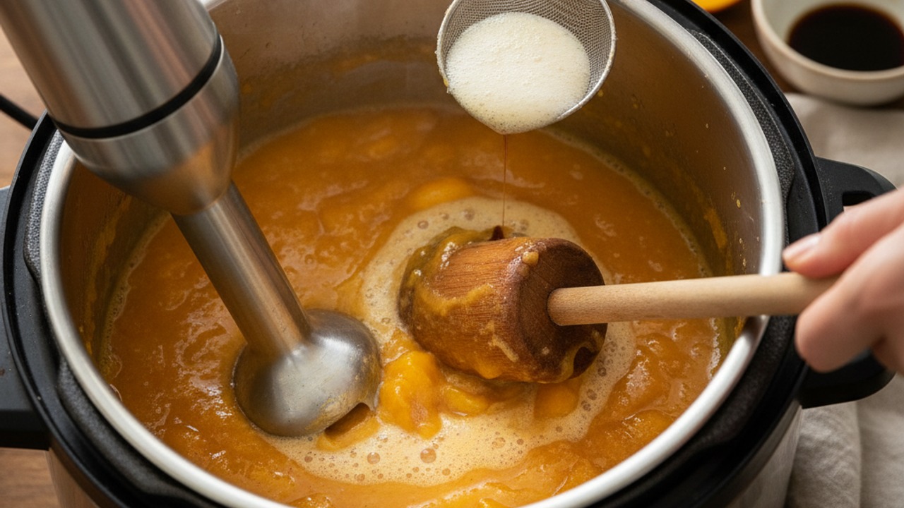 Adjust texture and finish on sauté