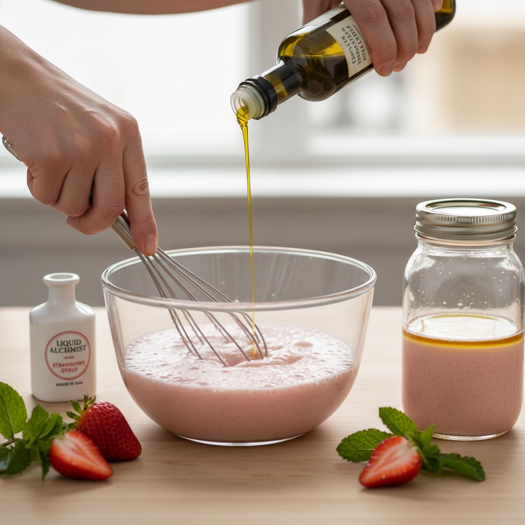 Emulsify with oil