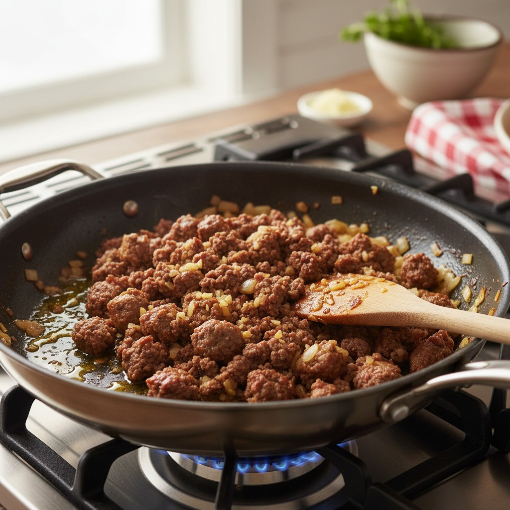 Make the meat sauce