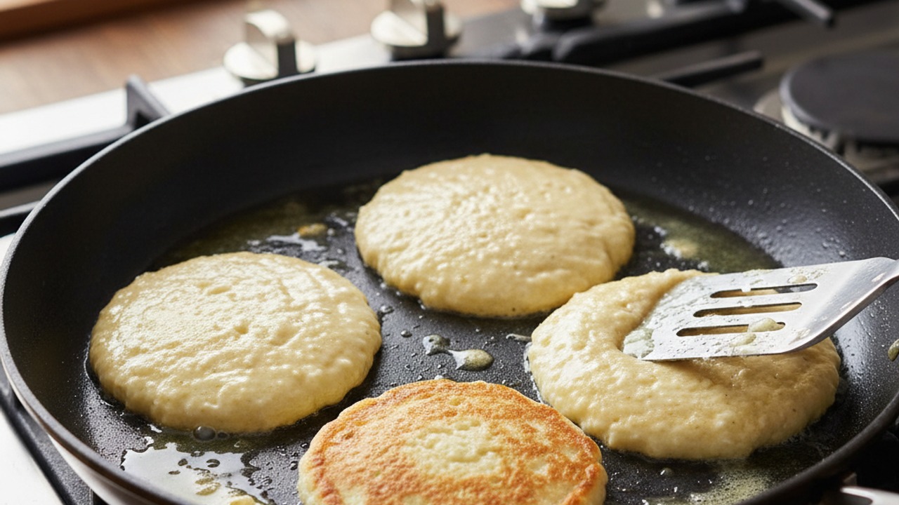 Cook the pancakes