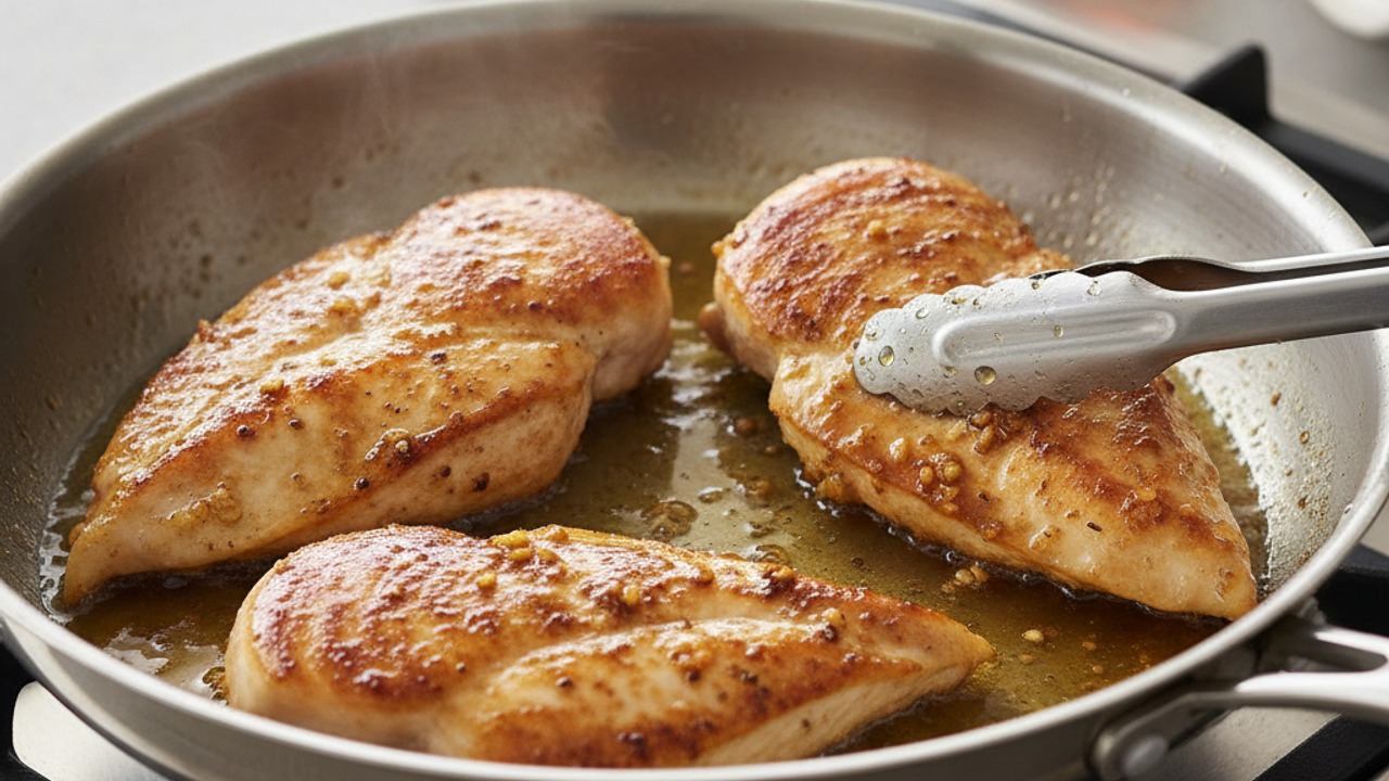 Sear the chicken