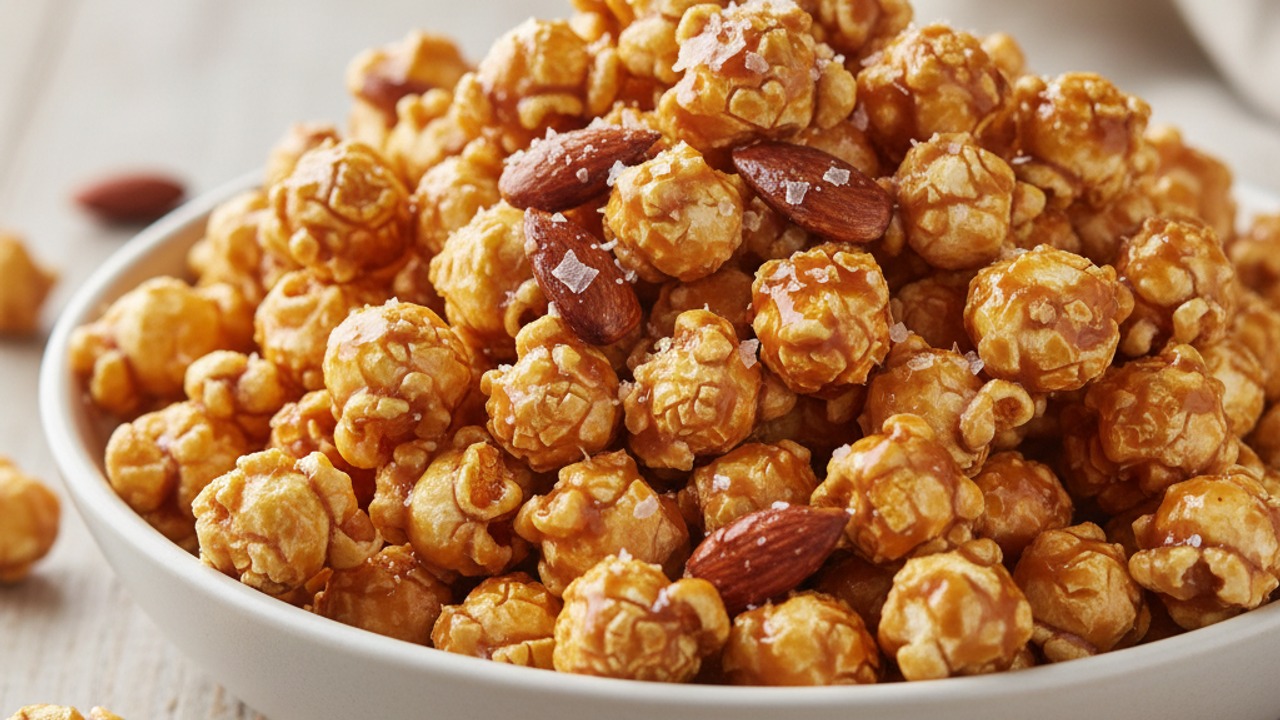 Honey Roasted Almond Popcorn