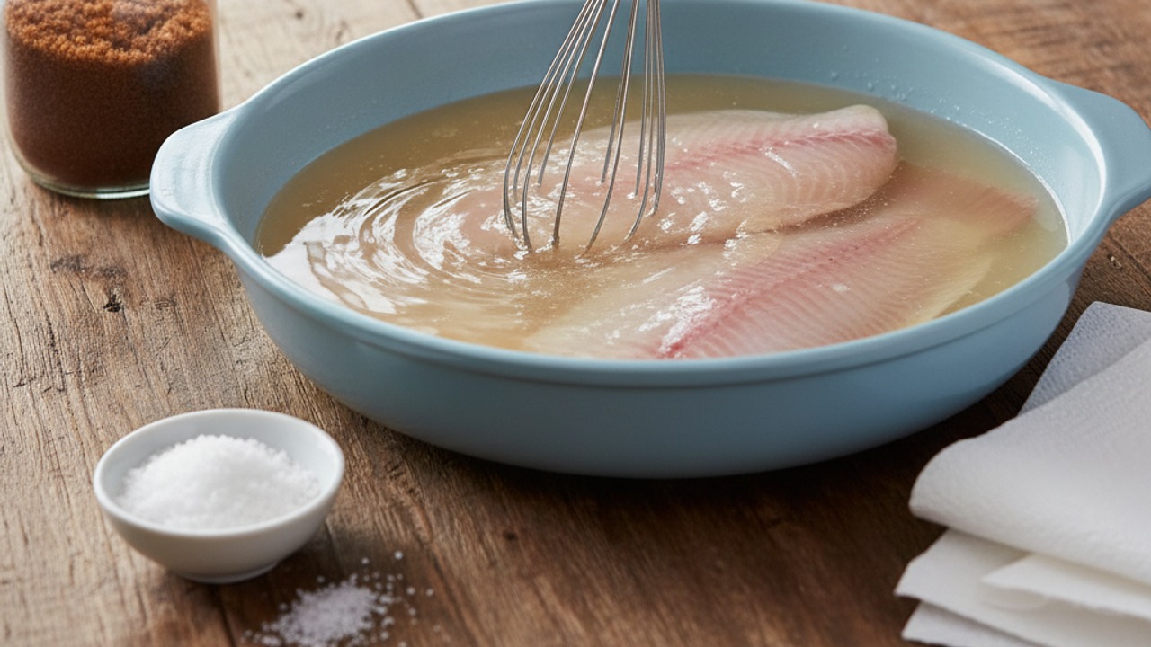 Quick brine the fillets