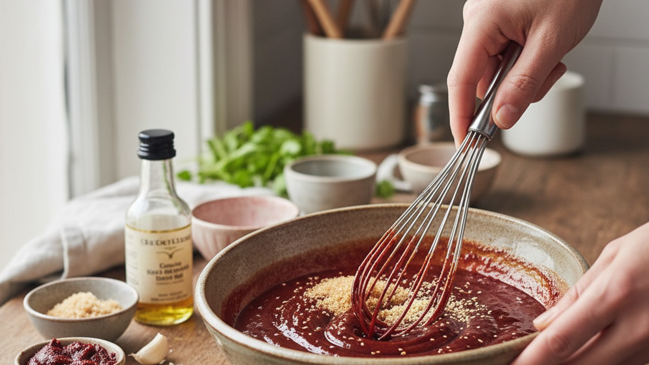 Make the gochujang glaze