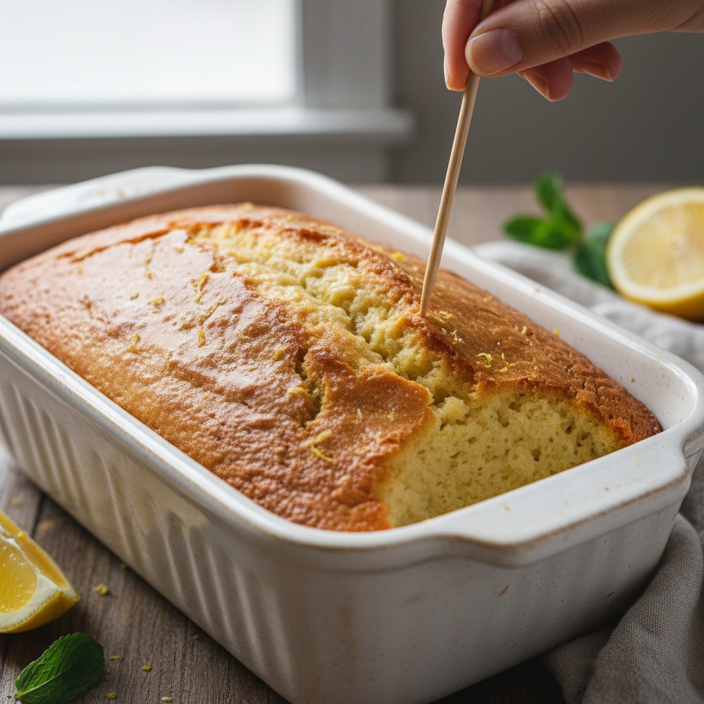 Bake until golden and set