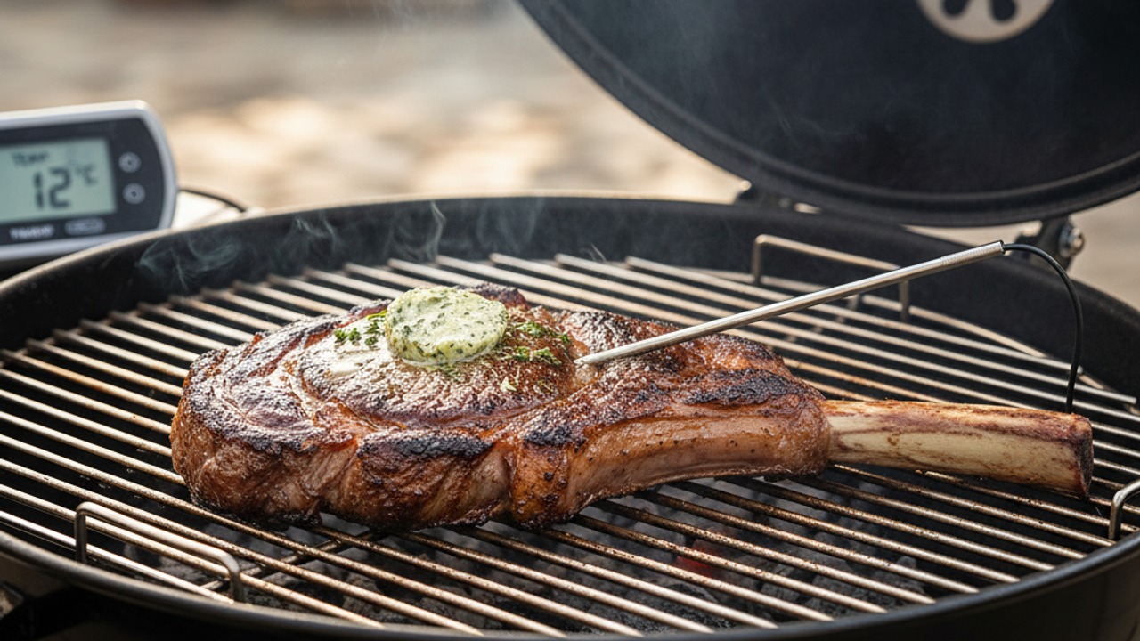 Cook indirectly to target internal temperature