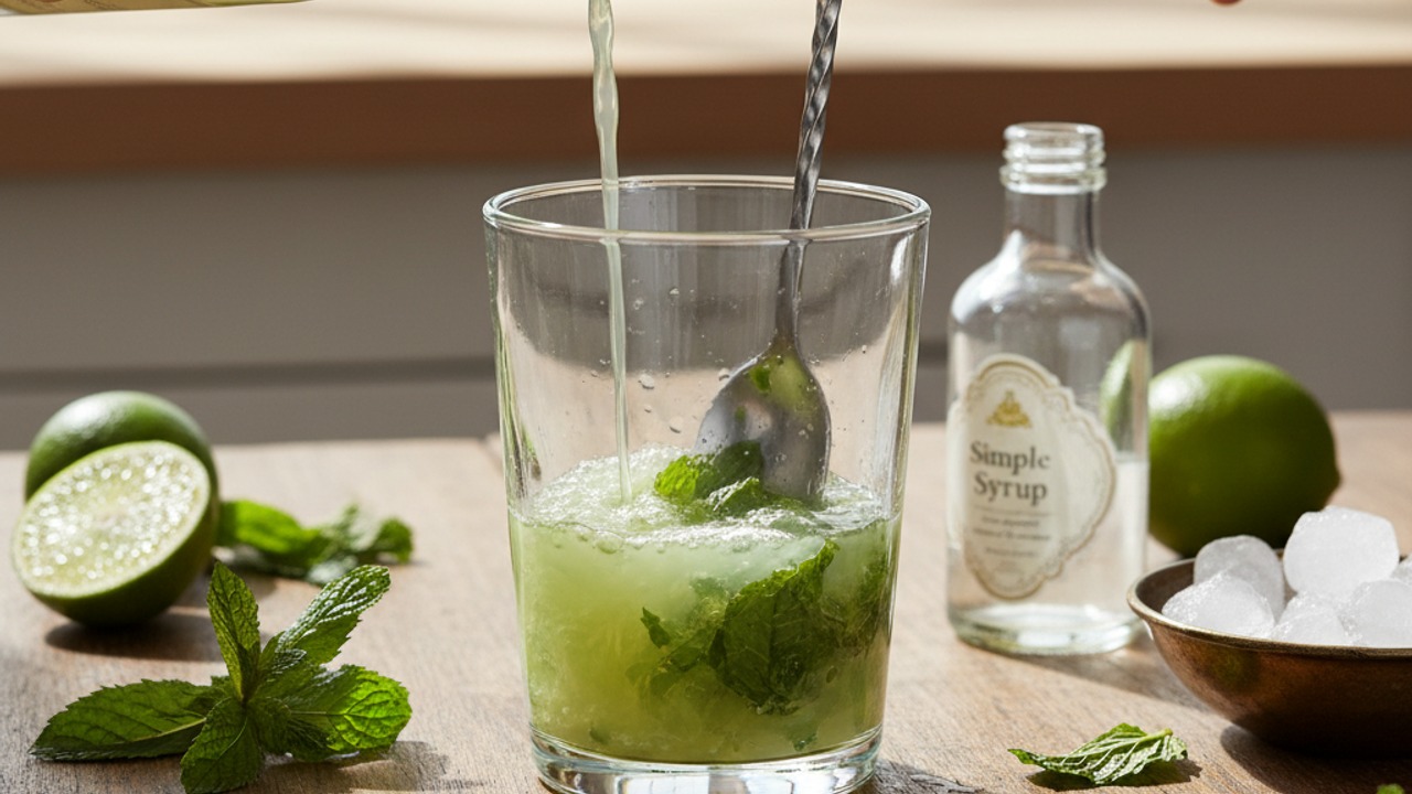 Add lime juice and rum
