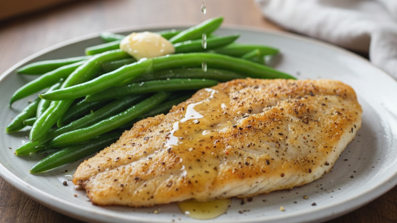 Finish with lemon and butter, then serve