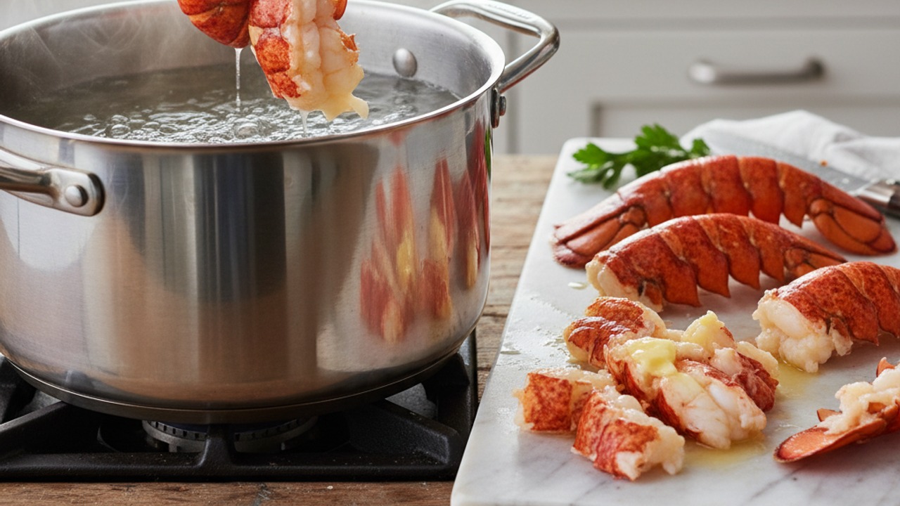 Cook and prepare the lobster