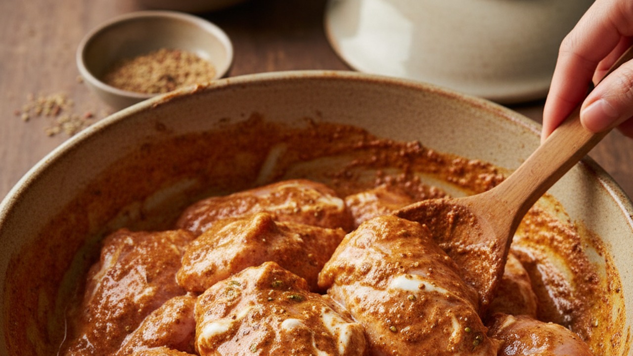 Marinate the chicken