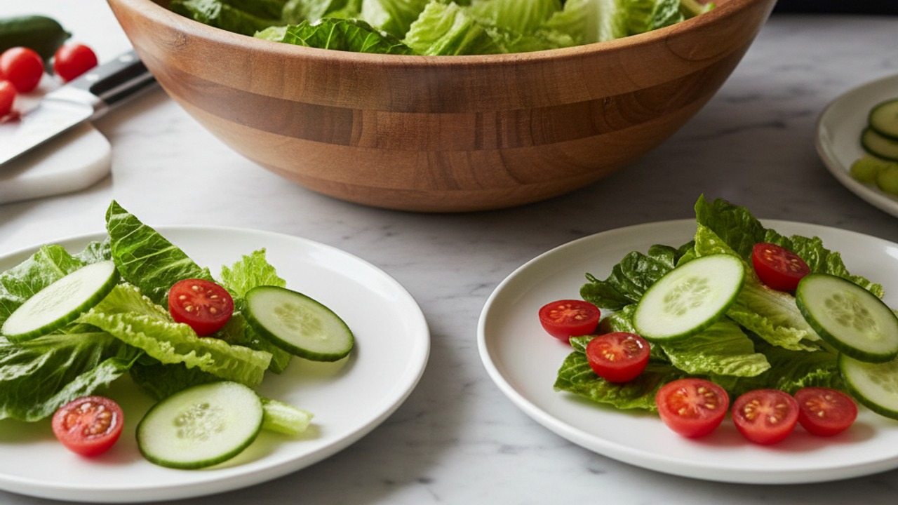 Prepare the greens and vegetables