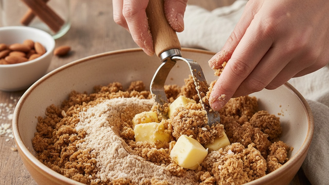 Make the oat-almond topping