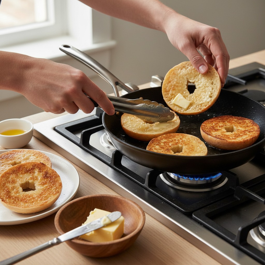 Toast the bagels