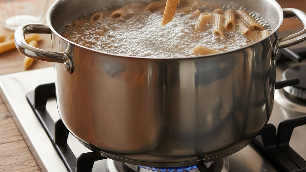 Cook the whole-grain pasta