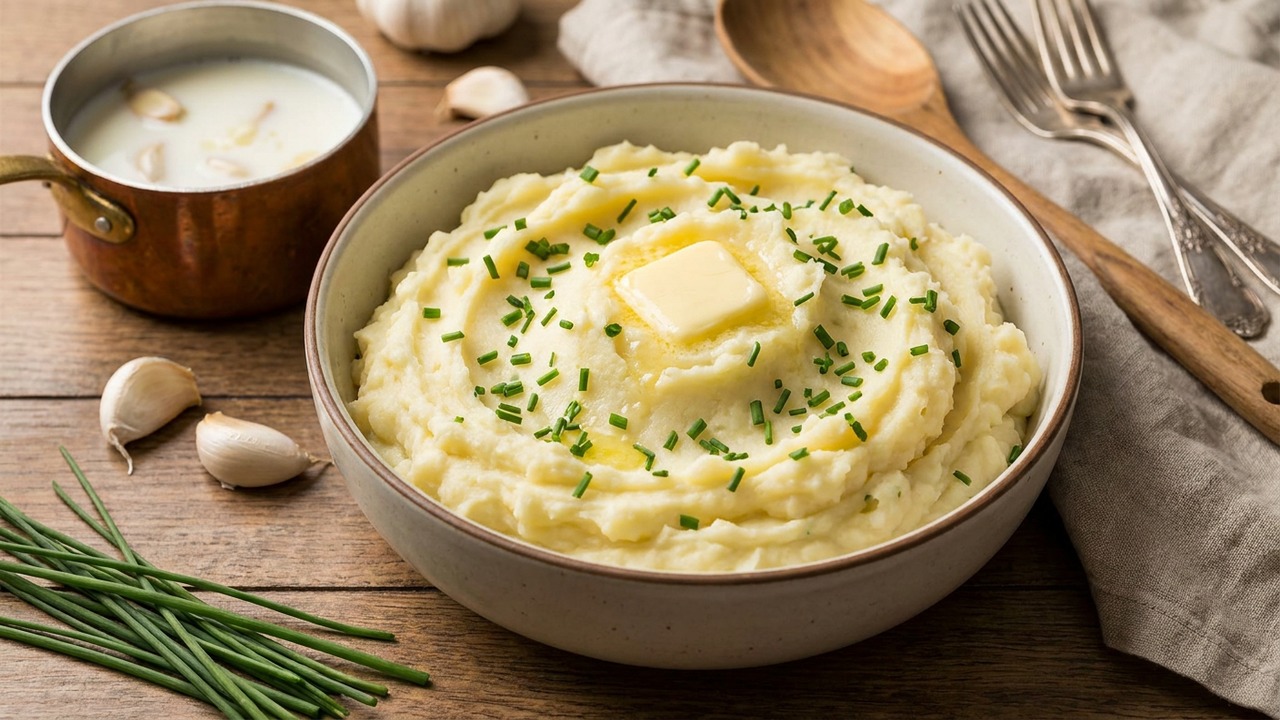 Foolproof Mashed Potatoes with Garlic and Chives