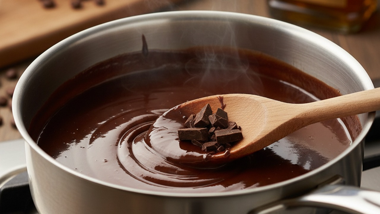 Melt in dark chocolate