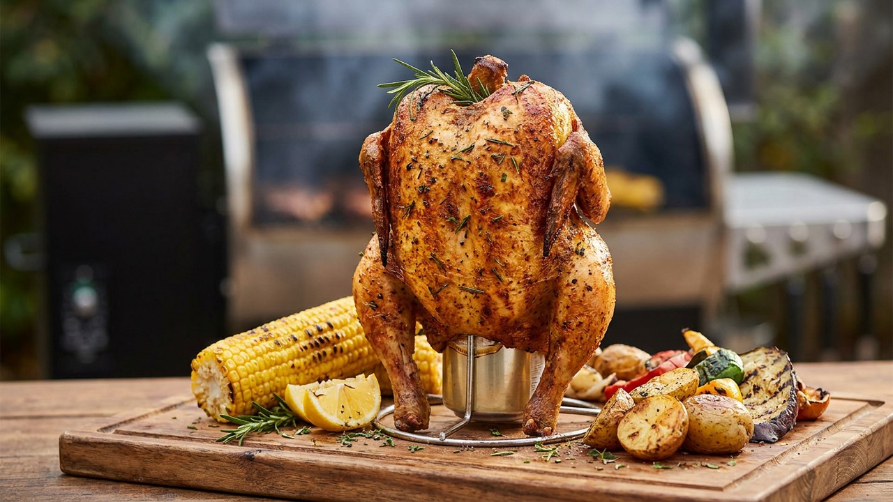Beer‑Can Chicken