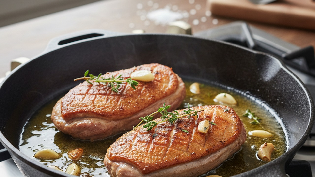 Render the fat and sear
