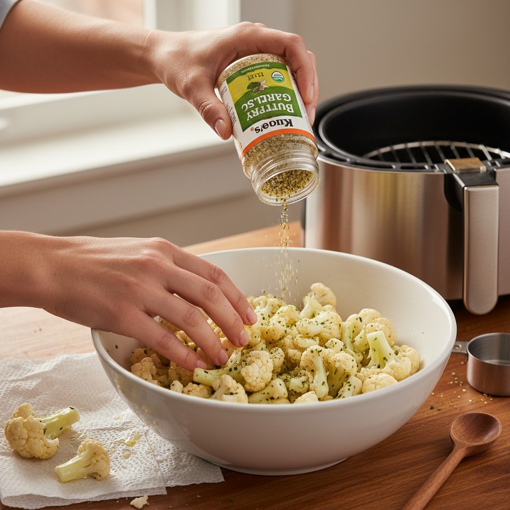 Prep and season cauliflower