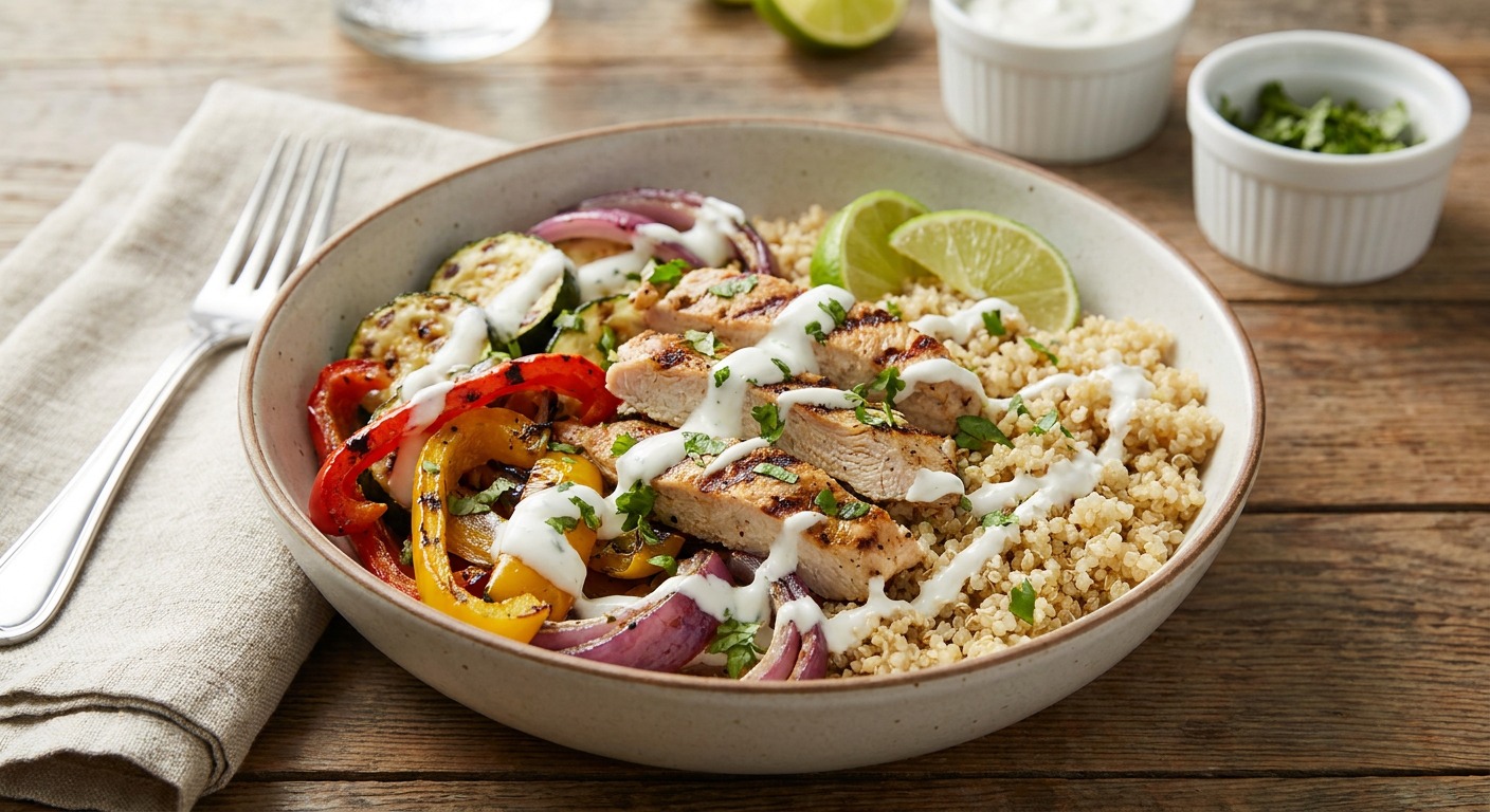 High-Protein Grilled Turkey Bowls