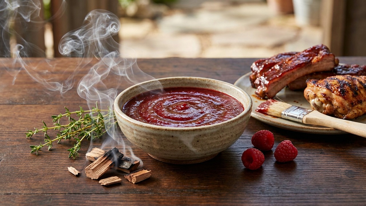 Smoked Raspberry BBQ Sauce
