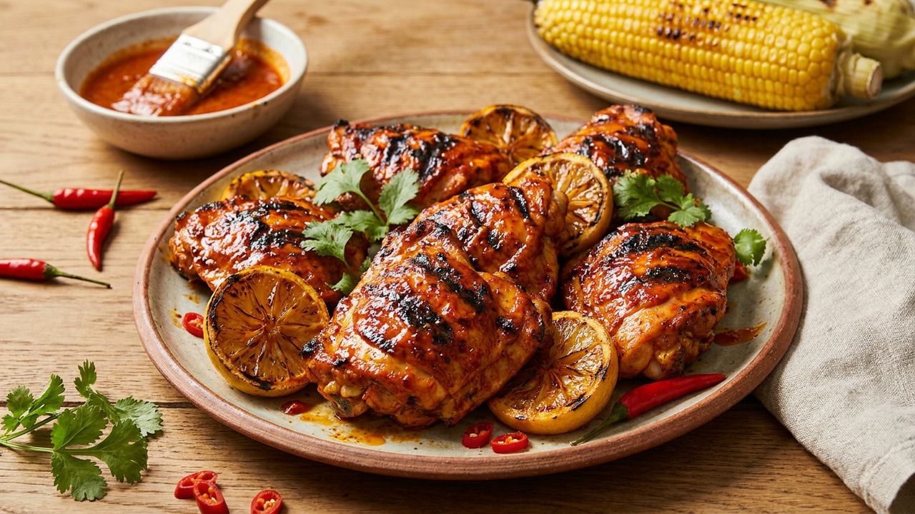 Peri-Peri Spicy Citrus Marinade for Flame-Grilled Chicken Thighs