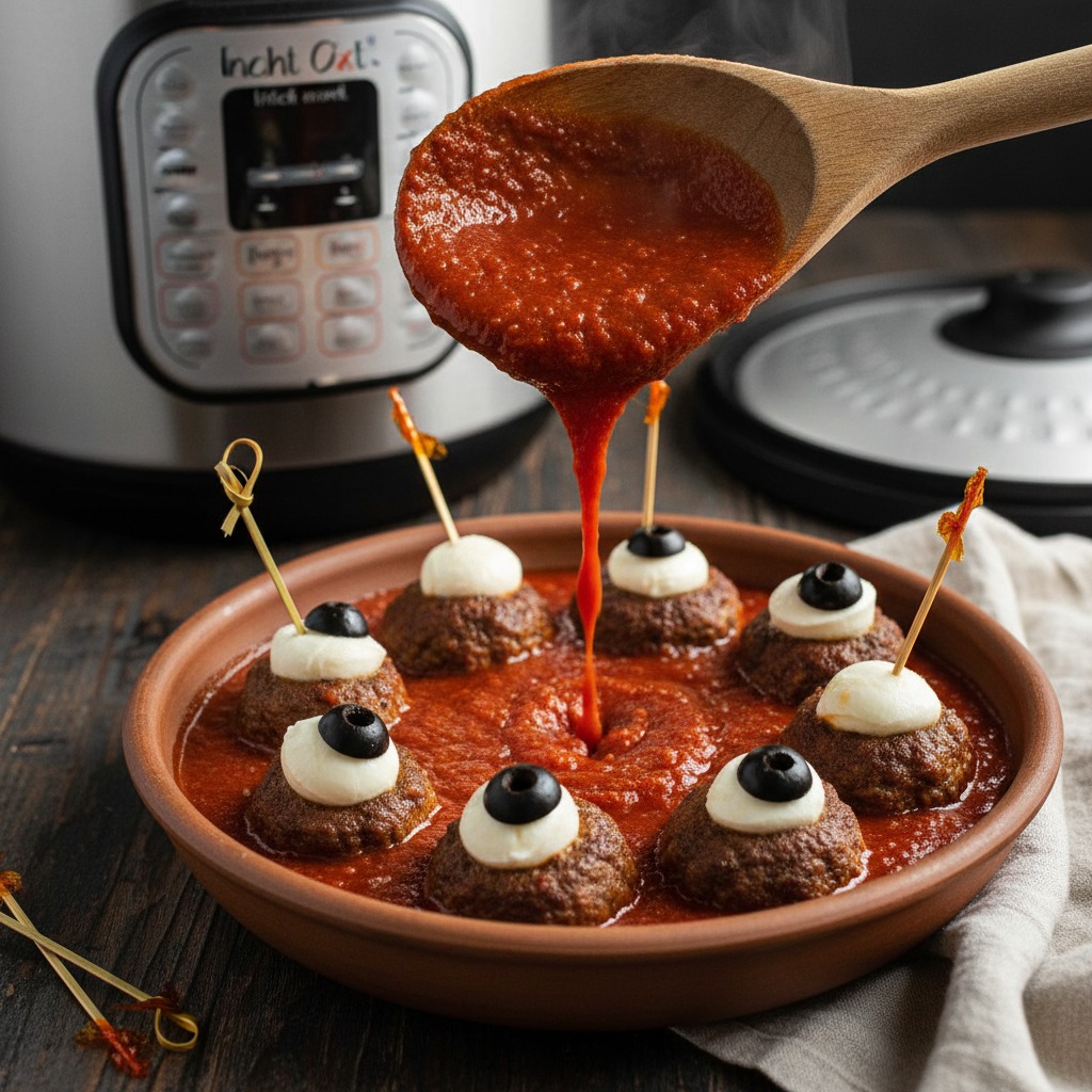 Serve with bloody marinara