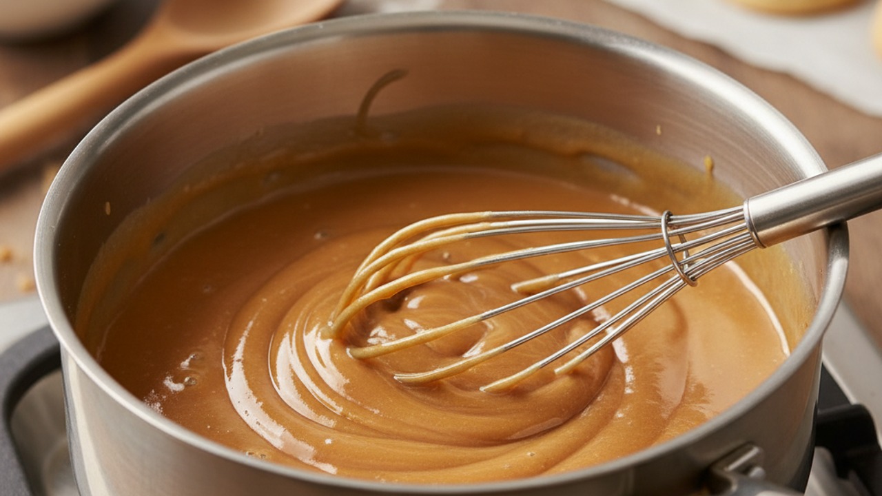Make salted caramel filling