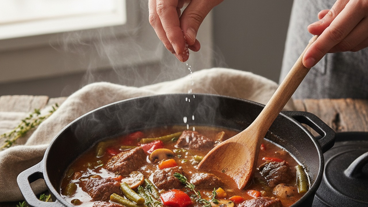 Reduce and adjust seasoning