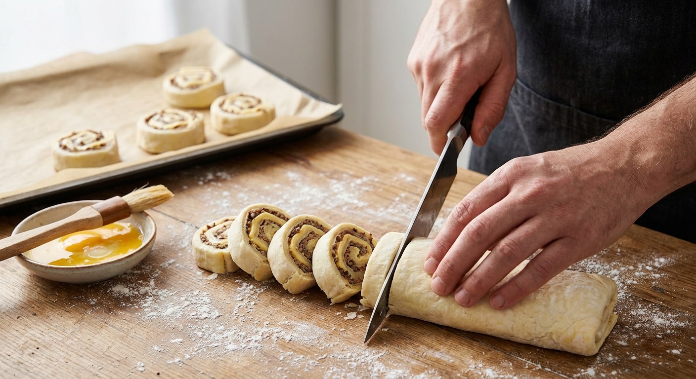 Slice and bake the pinwheels