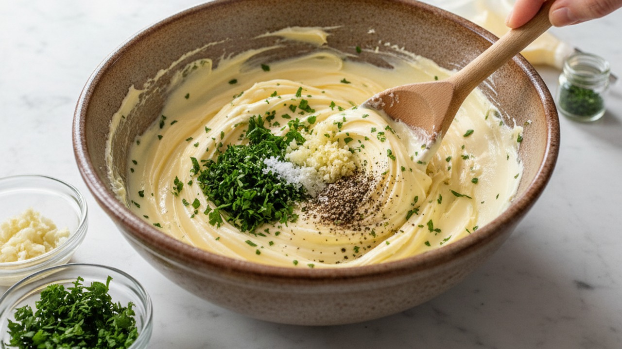 Make garlic-herb butter