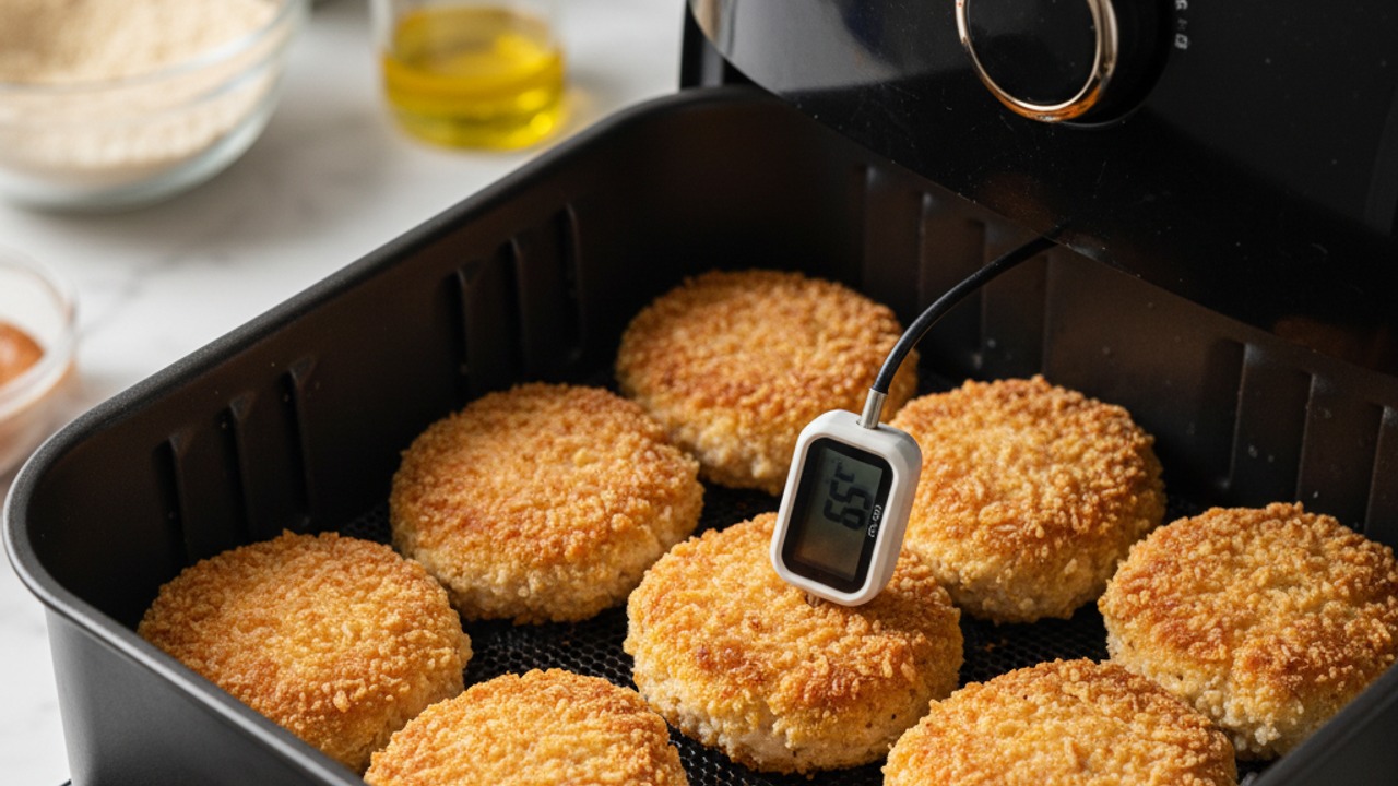 Air fry the patties