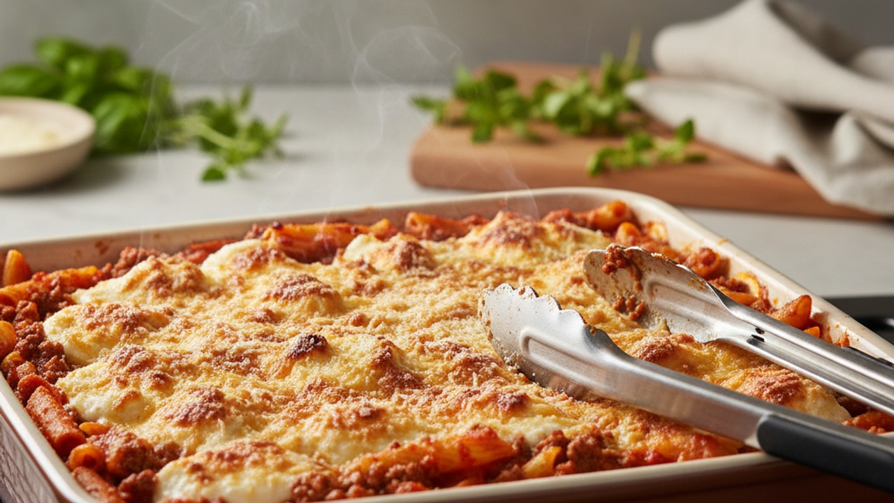 Broil for a crispy Parmesan top and rest