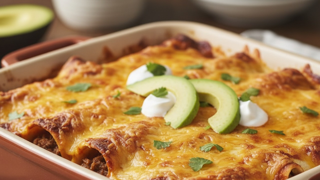 Bake or broil until bubbly and serve