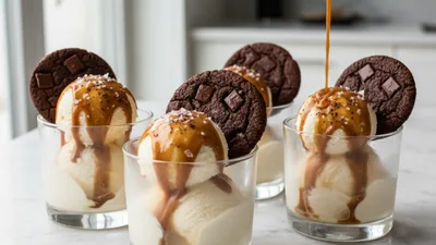 Affogato with Caramel