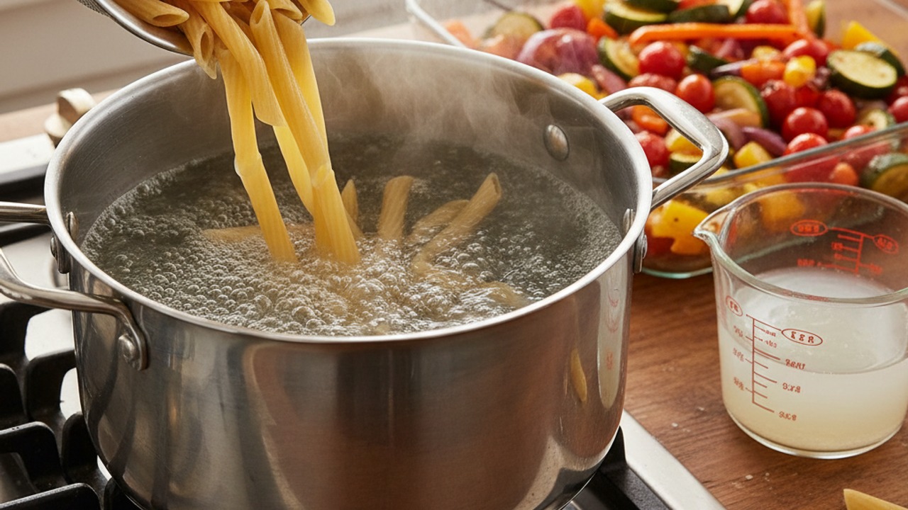 Cook the pasta
