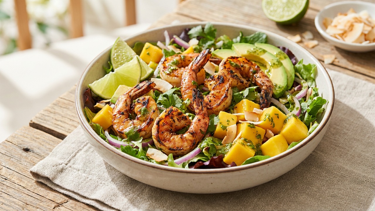Grilled Shrimp Mango Salad