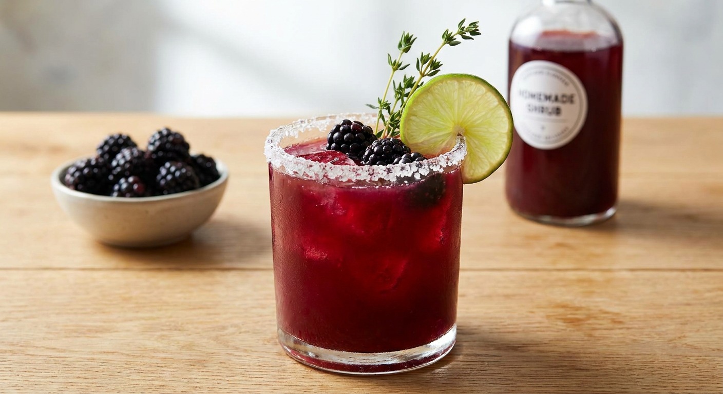 Blackberry Shrub Margarita