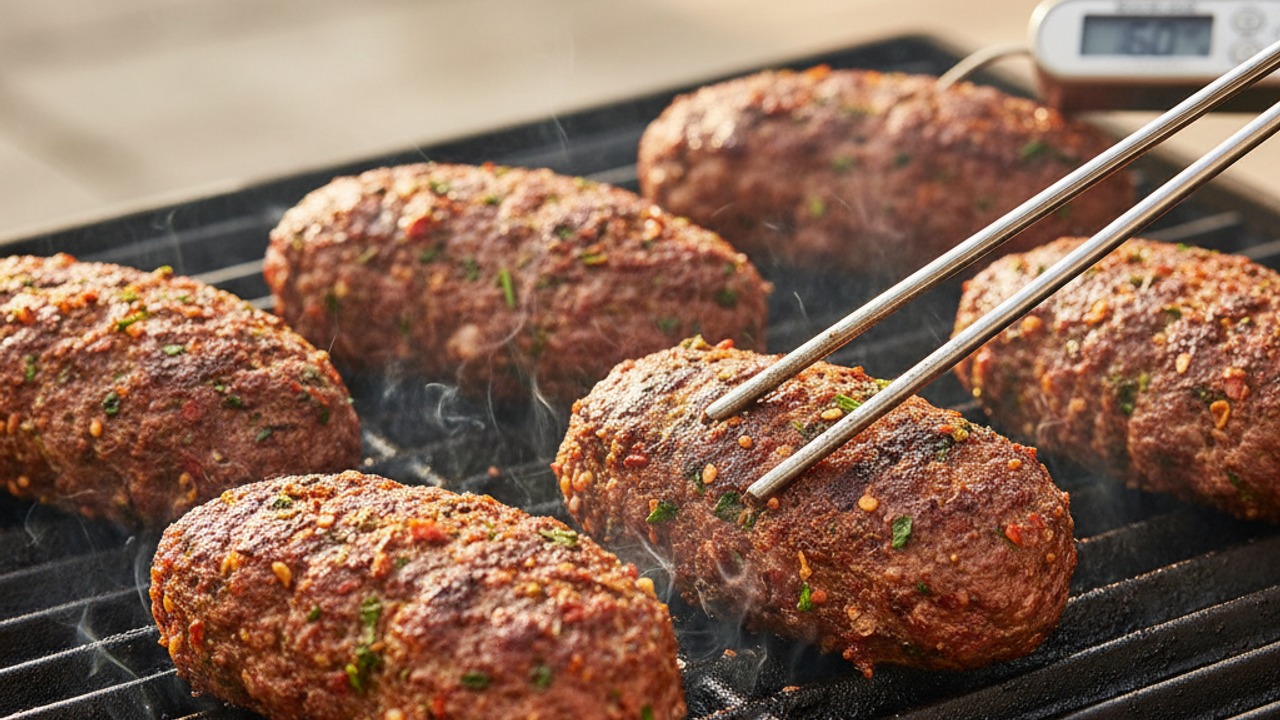 Grill the kofta patties