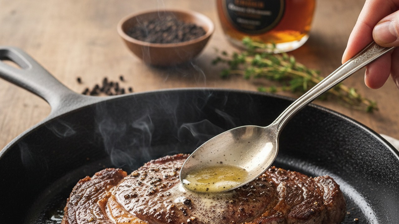 Sear the steaks