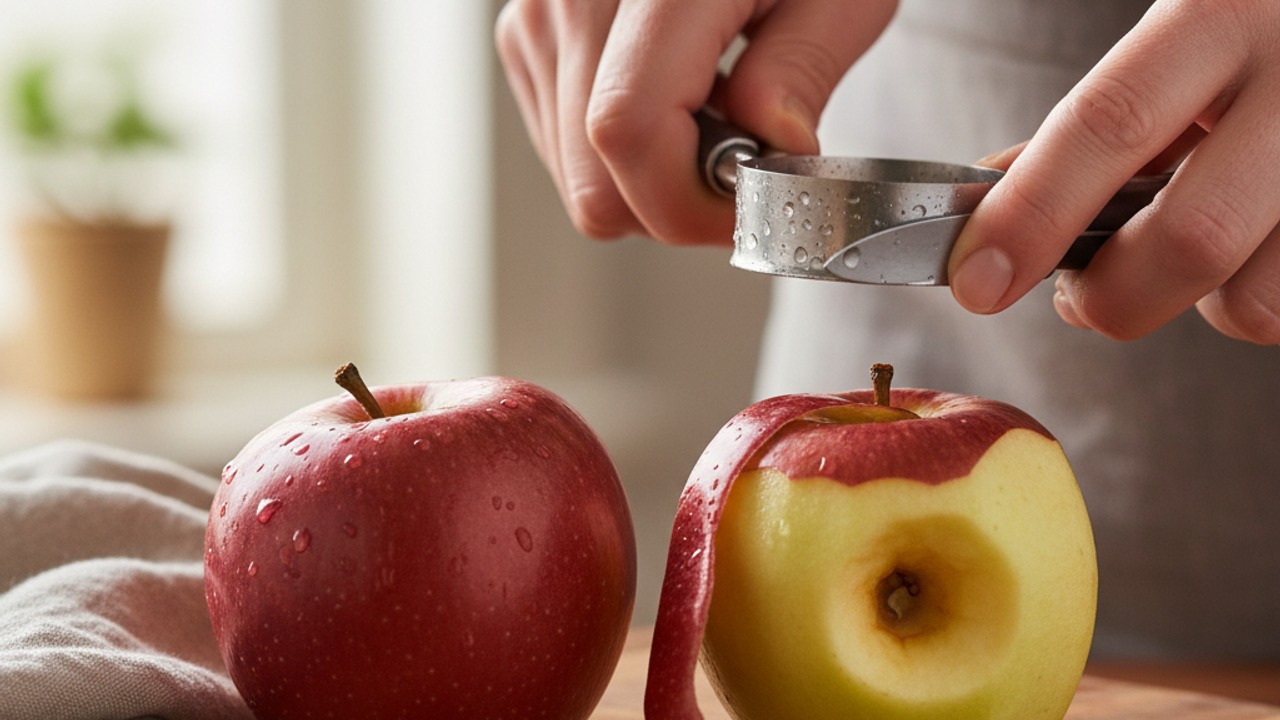 Prepare the apples