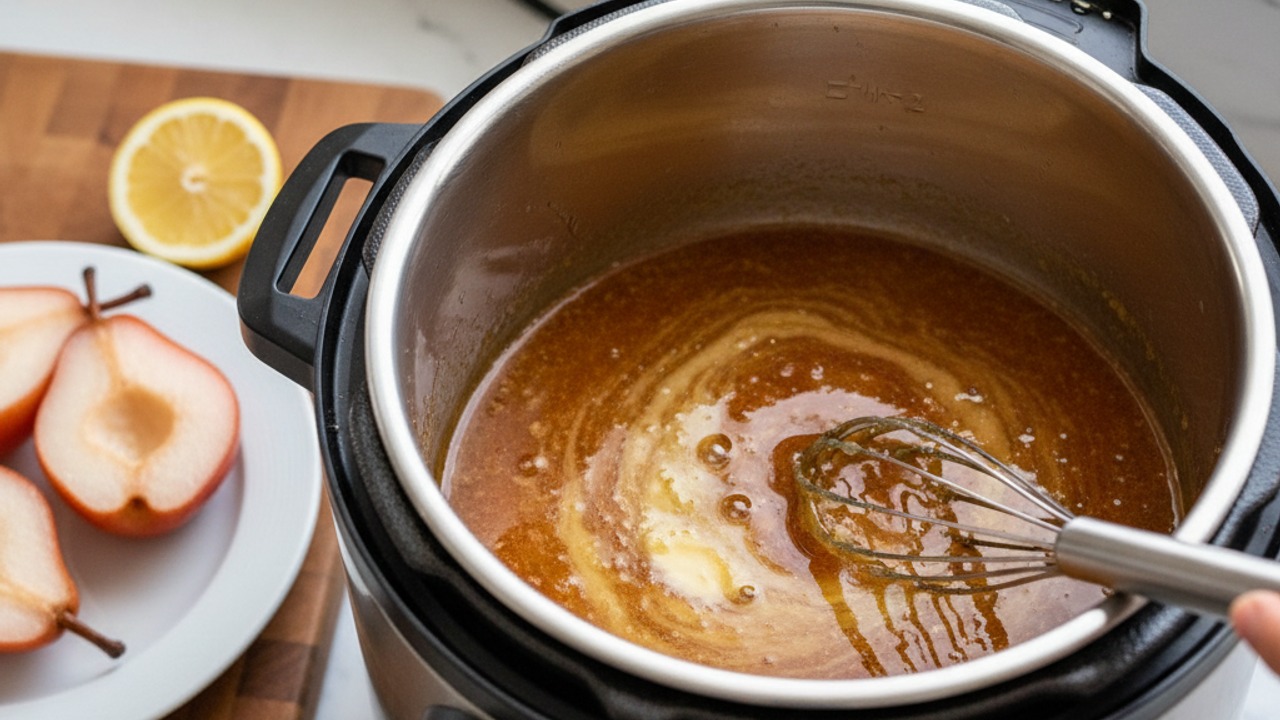 Reduce the liquid into a glaze