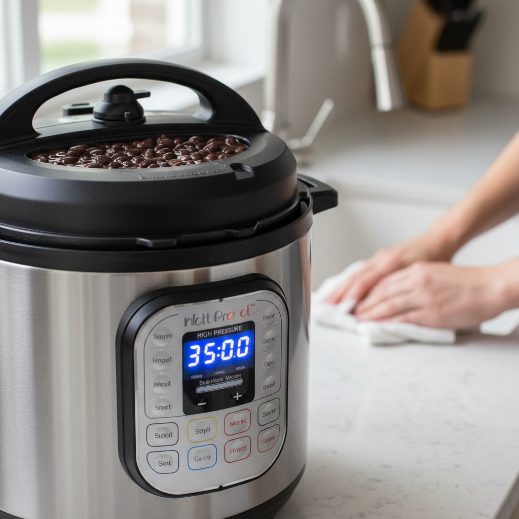 Pressure cook the beans