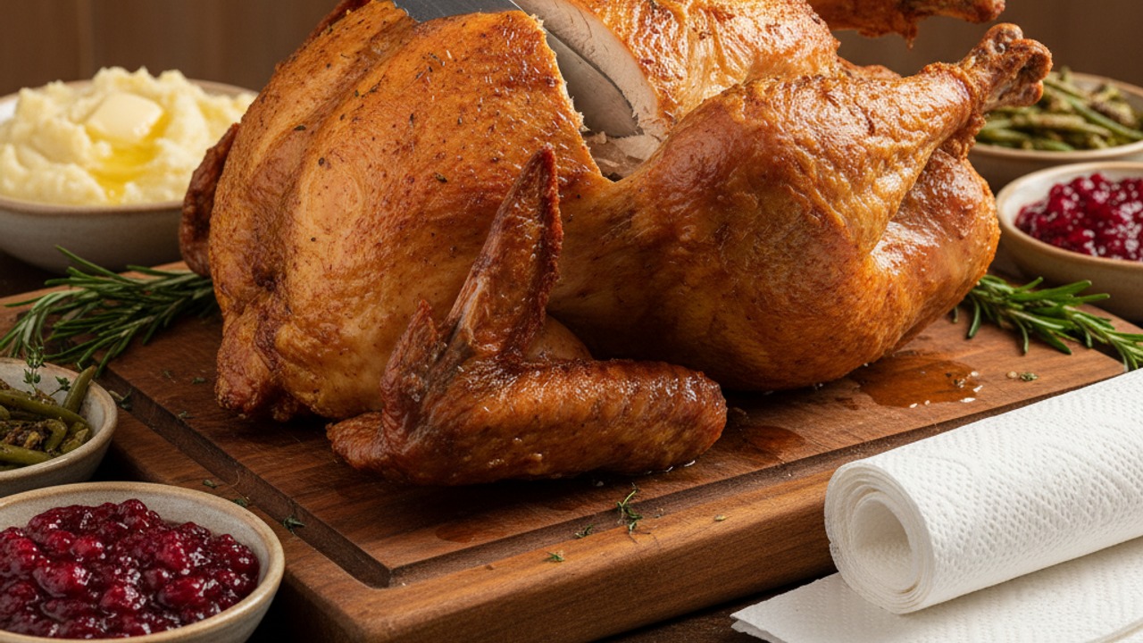 Rest, carve, and serve