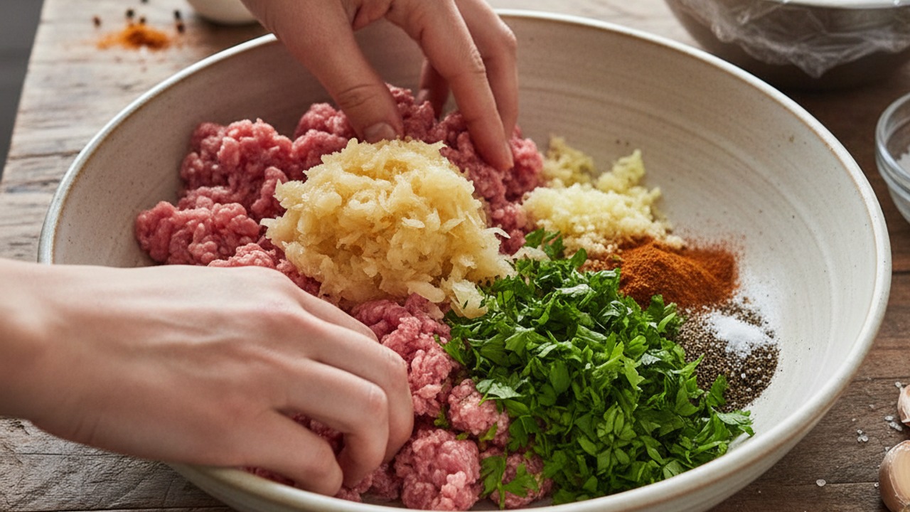 Make the kofta mixture