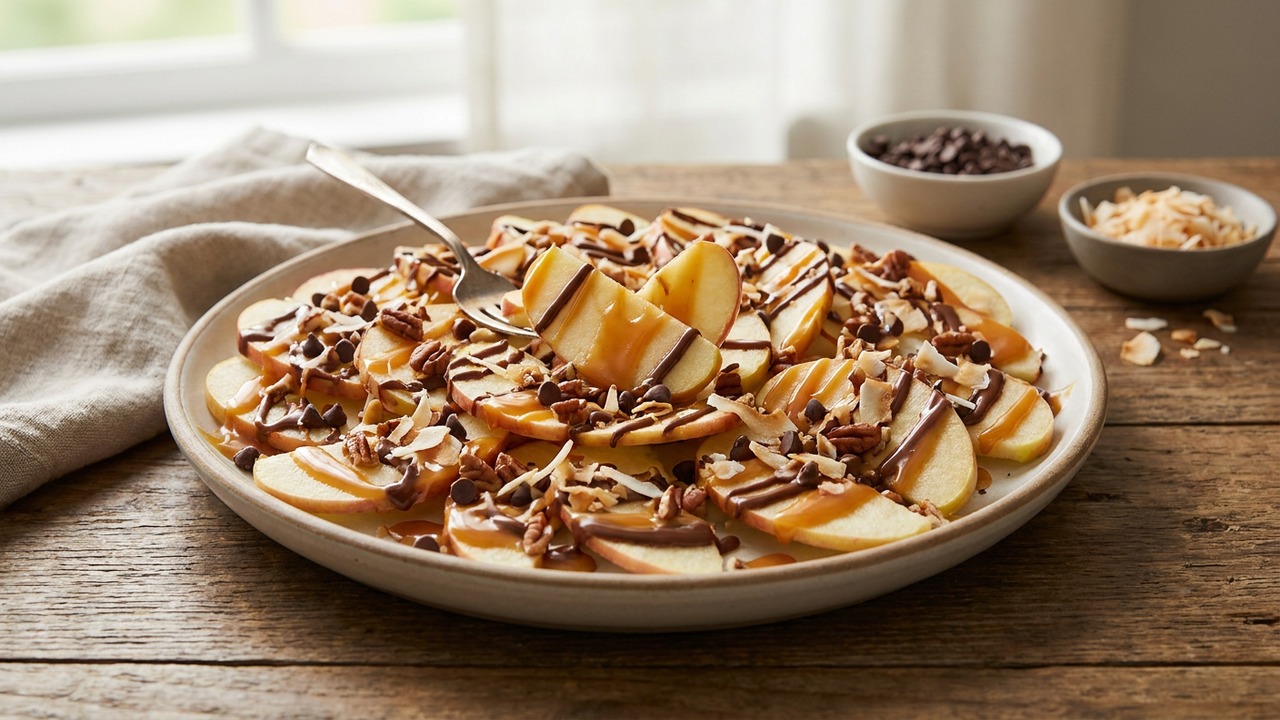 Caramel Apple Nachos