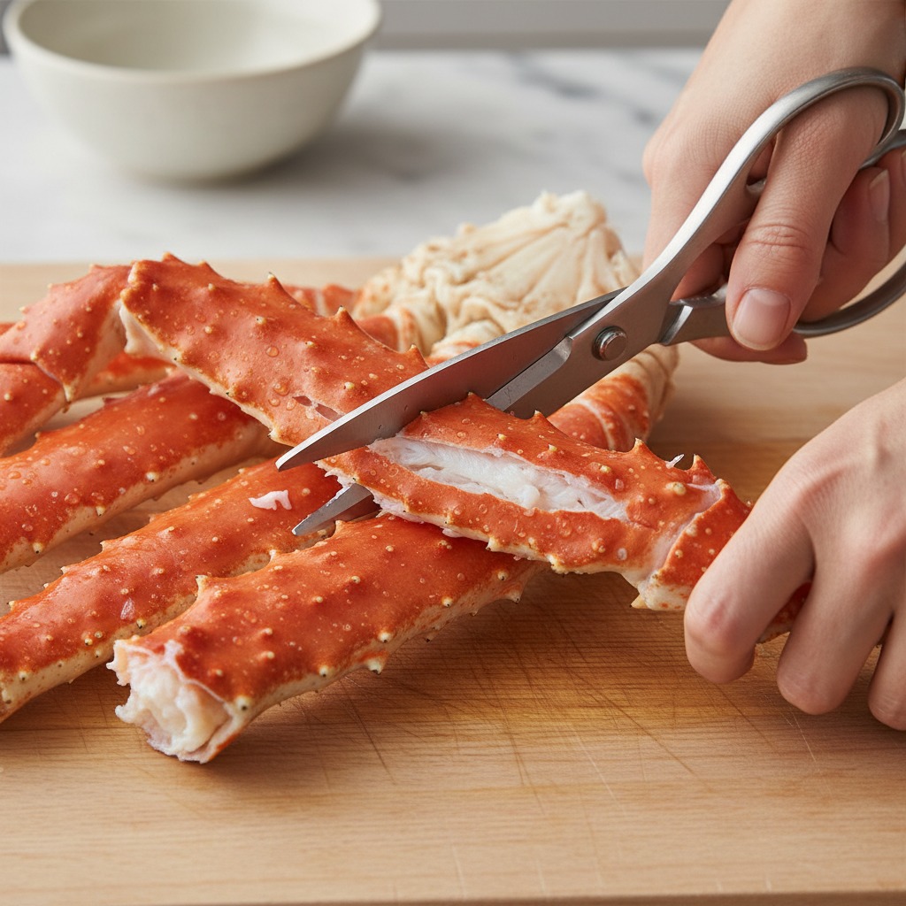 Prep the crab legs